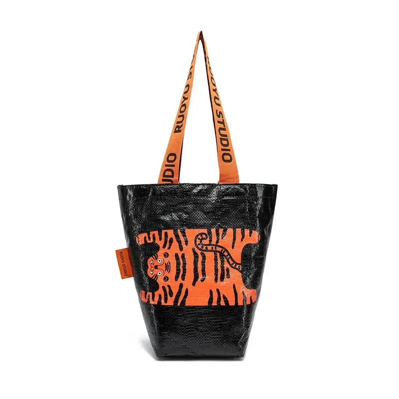 Fashion Waterproof Shopping Tote Bag Large Capacity Travel Handbag Eco Friendly Reusable Grocery Bags Portable Storage Bags