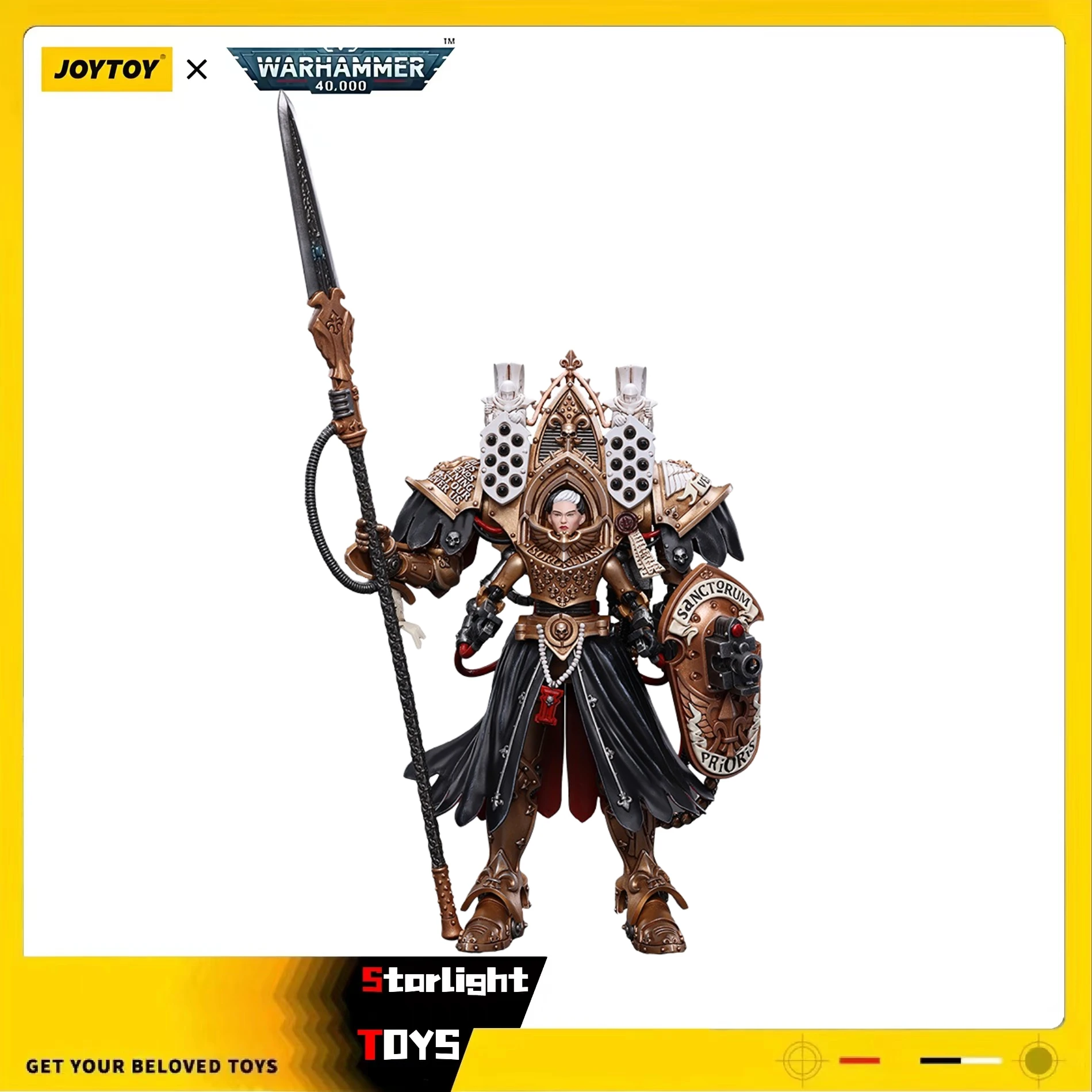 

JOYTOY Warhammer 40K Adepta Sororitas Abbess Sanctorum Morvenn Vahl Модель игрушки Подарки 1/18 Фигурка