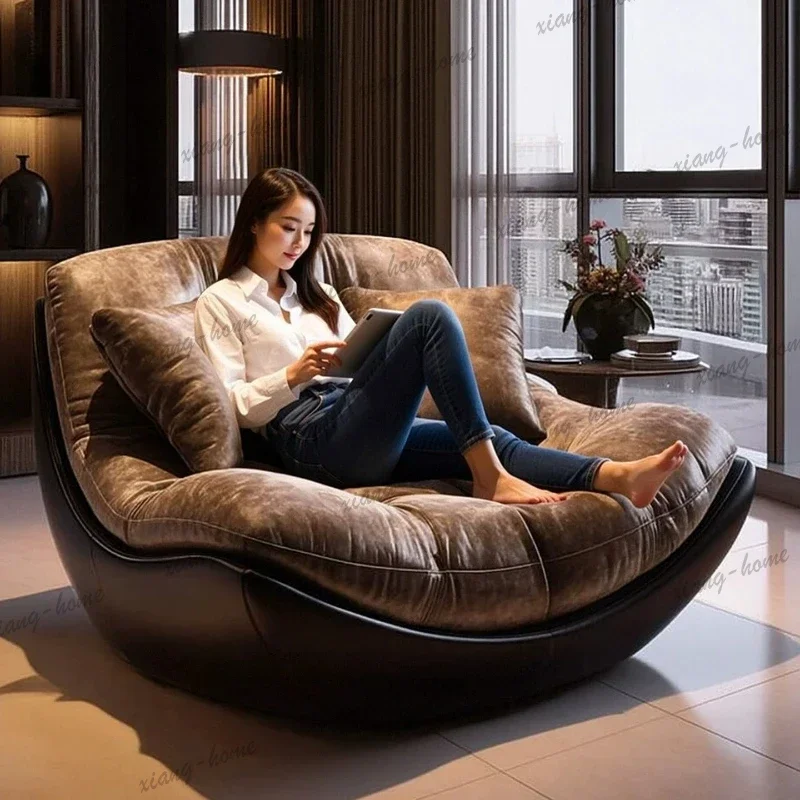 PG Relax Luxury Lounge Chair Designer Art Sleeping Oversized Comfy Living Room Chairs Bauhaus Bedrooms Poltronas Home Furniture