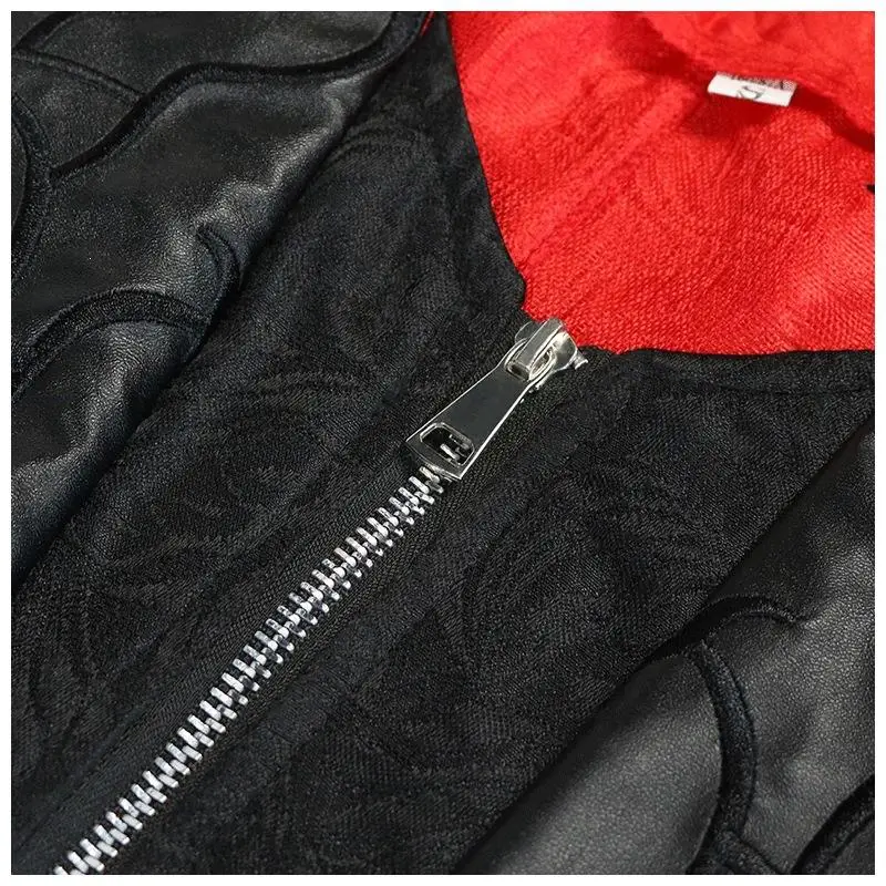 New Medieval Halloween Retro Patchwork Jacket Men's Gothic Dark Clothing Splicing Design Winter Fashion Men's Outerwear view 3