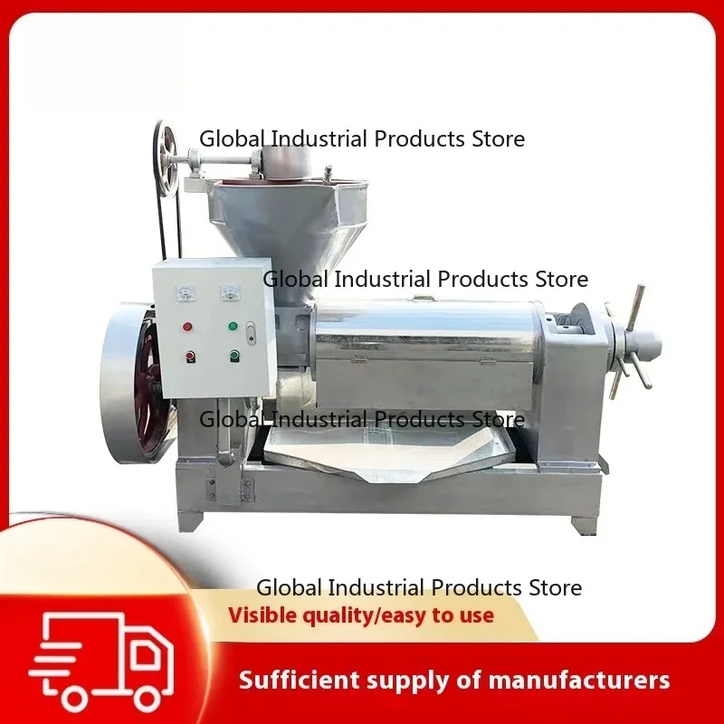 New Commercial Fully Automatic Press Large-scale Workshop Mobile Stall Peanut Soybean Rapeseed Oil Press Equipment