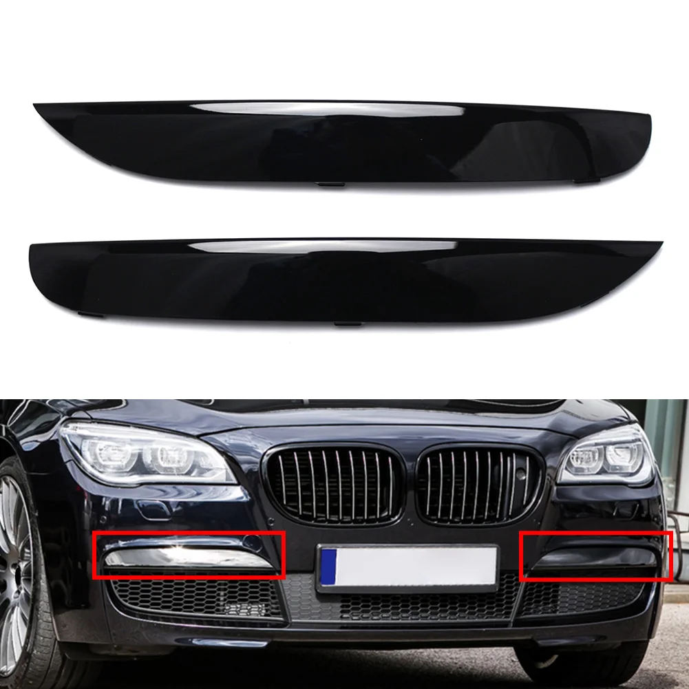 

Glossy Black Car Front Bumper Grille Molding Trim For BMW 7 Series F01 F02 F03 F04