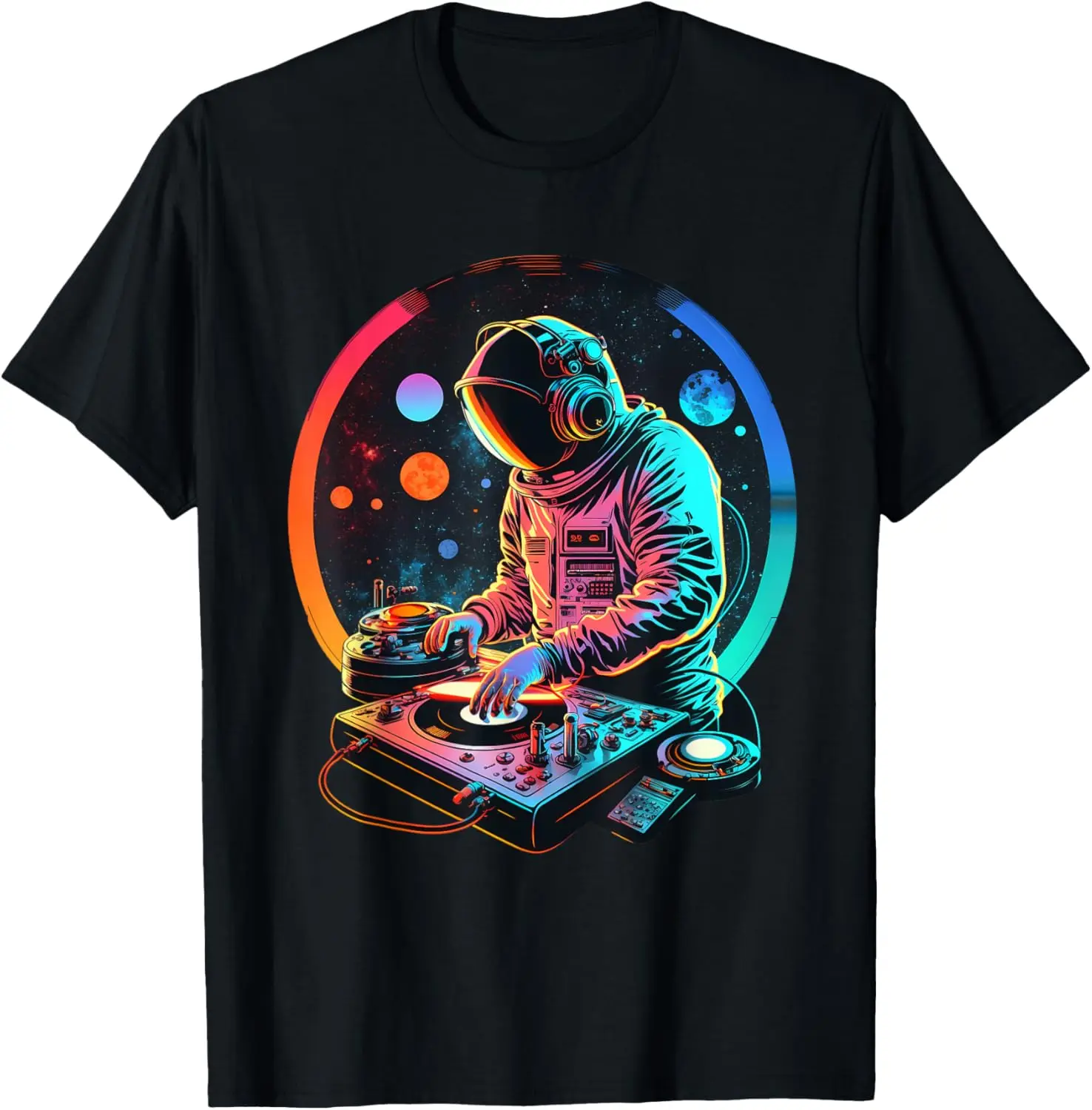 

Retro Astronaut DJ, DJing in Space, EDM cool Graphic T-Shirt