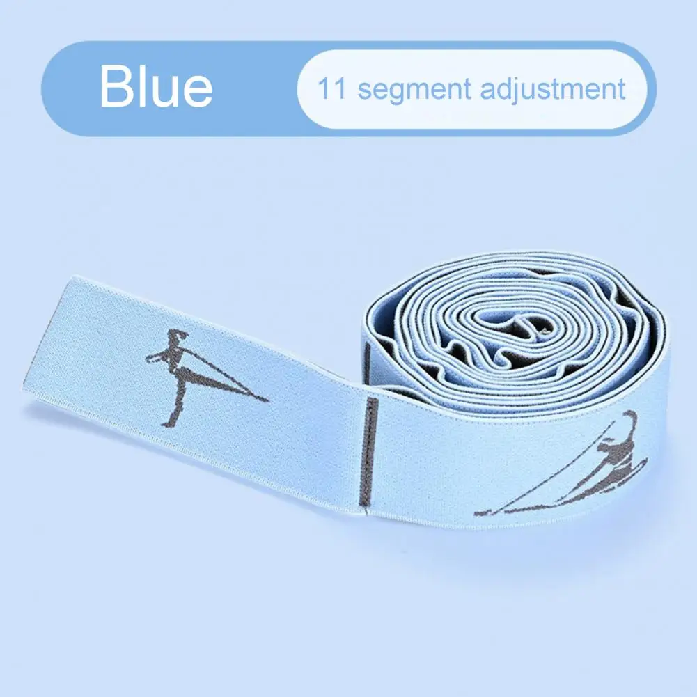 

Yoga Stretching Strap With 11 Loop Physical Therapy Pilates Ballet Dance Body Leg Stretcher Elastic Band Workout Resistance Band