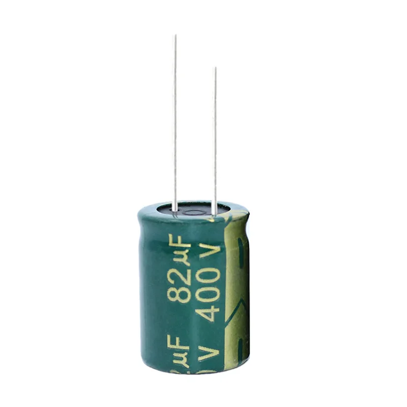 Imagem -03 - High Frequency Decoder Long Life Capacitor Fonte de Alimentação Verde e Dourado 400v82uf 18x25 mm 82uf 400v 10 Pcs