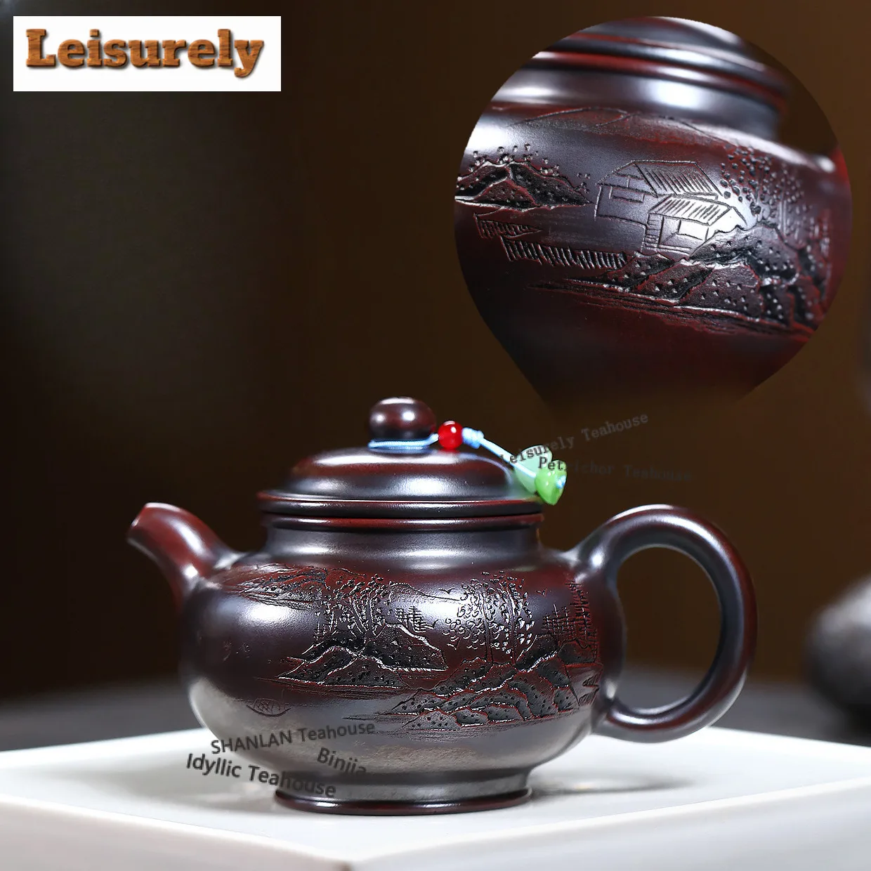 340ml Yixing Purple Clay Teapots Handmade Duo Zhi Pot Raw Ore Antique Brass Mud Tea Soaking Kettle With Strainer Zisha Tea Set