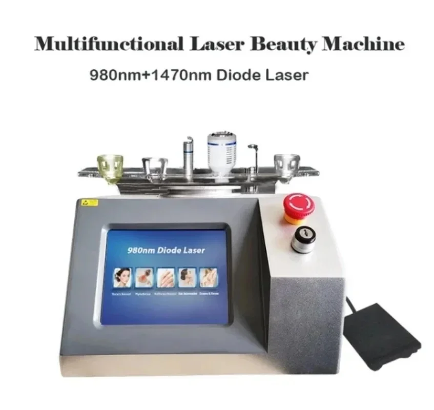 980NM diode laser facial and leg varicose vein treatment spider vascular removal machine