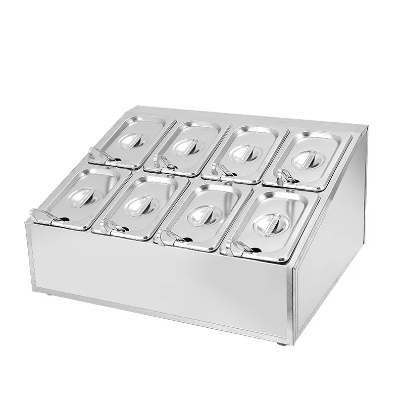 Commercial Seasoning Box Set - Modular Condiment Organizer & Spice Container for Kitchen & Restaurant  1/6