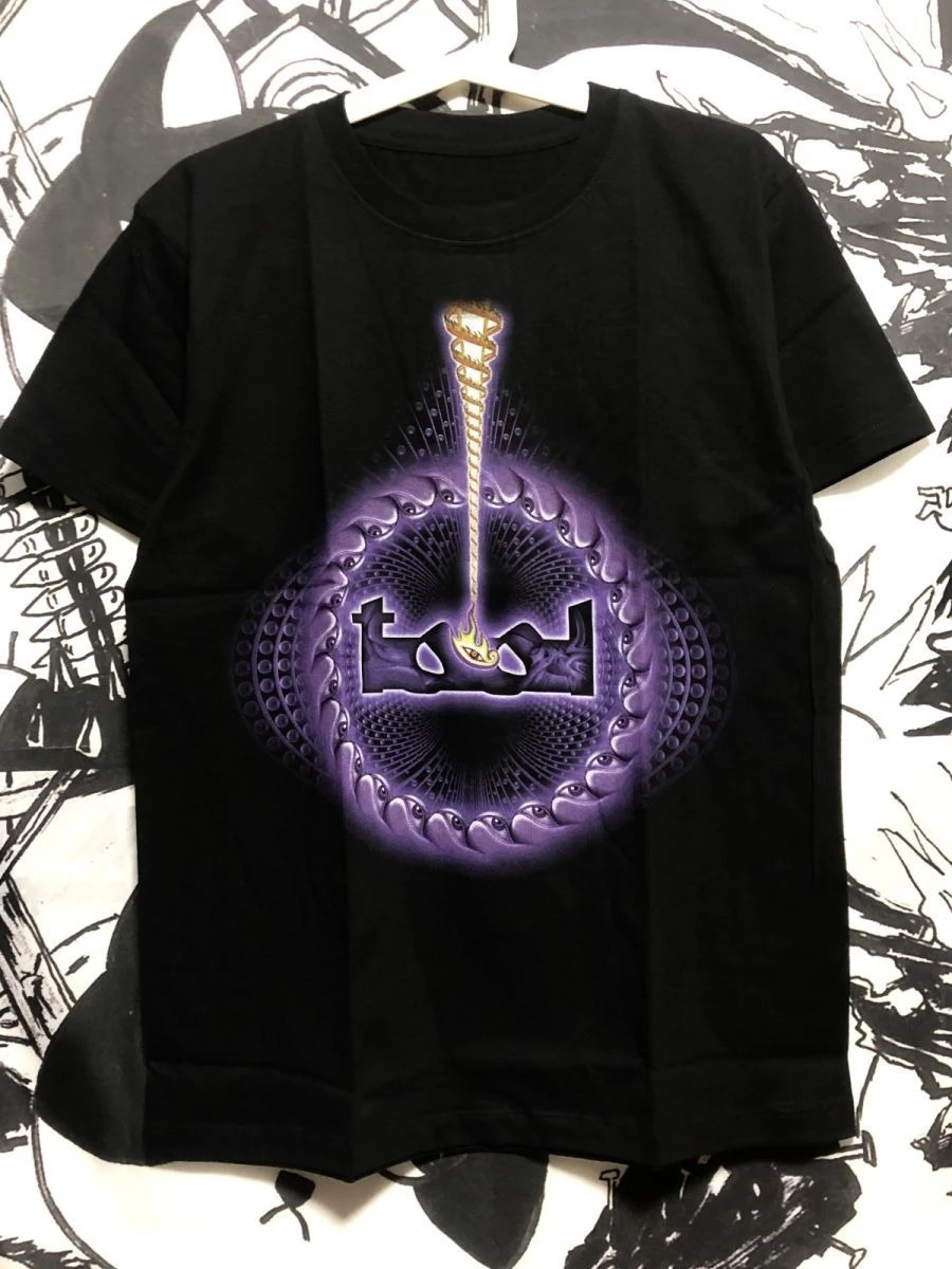 تي شيرت TOOL Band أوروبا وتايلاند والولايات المتحدة تي شيرت قطني صغير مطبوع عليه روك معدني صغير للرجال والنساء بأكمام قصيرة #1