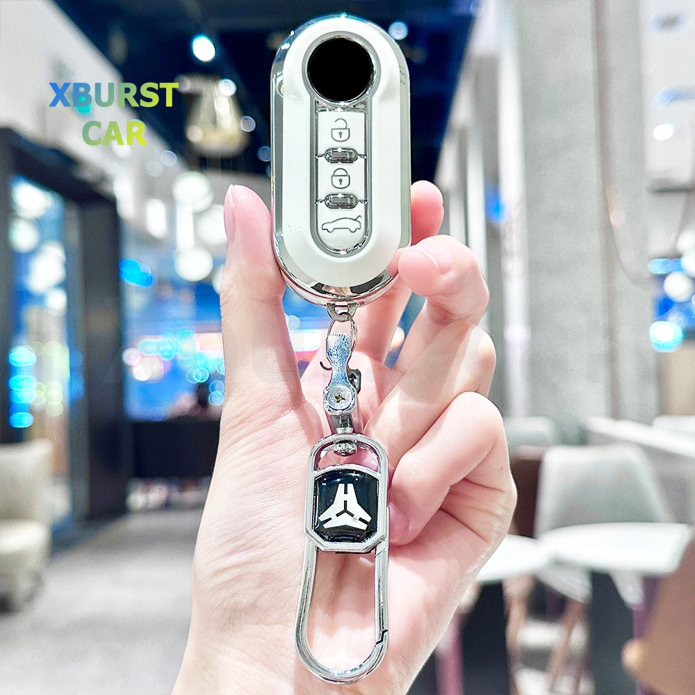

3 Buttons Keyless Shell Fob Bag For Fiat Panda Grande Punto Lancia Musa Ducato 500 500L TPU Car Flip Key Case Cover Accessories
