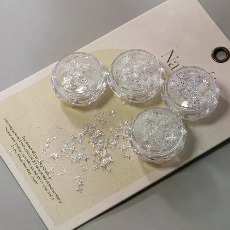 Paillettes per nail art fantasy olografiche super glitter - Fiocchi iridescenti scintillanti per ragazze Decorazioni per manicure glamour fai da te