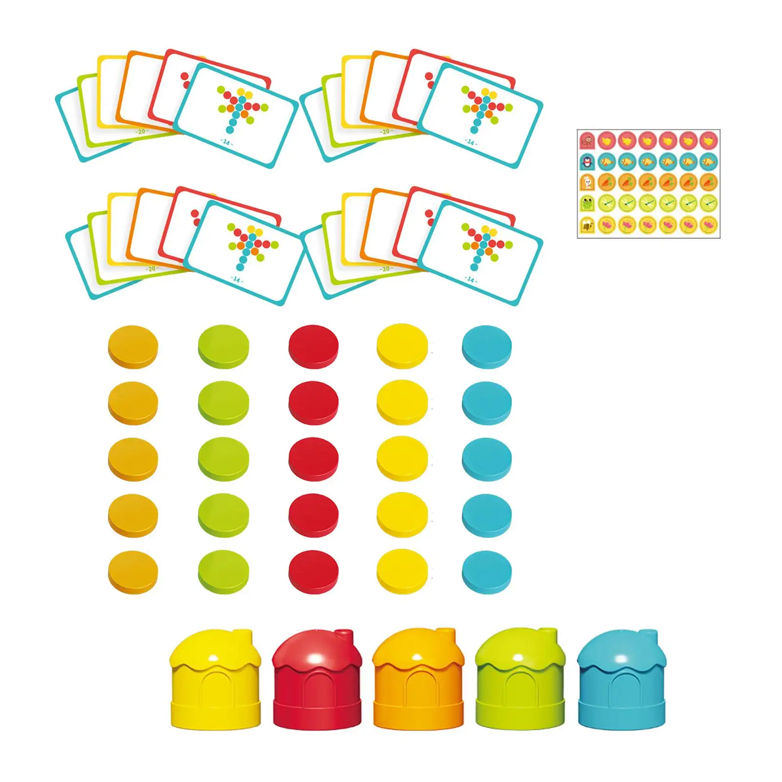 Early Education Color Sorting Cup Multipurpose Math Teaching Aids Fine Motor