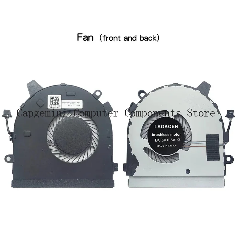 مروحة تبريد بديلة لوحدة المعالجة المركزية لأجهزة الكمبيوتر المحمول Dell Inspiron 7391 2n1 13-7390/7391 2in1 Series 0HYPYN Coding