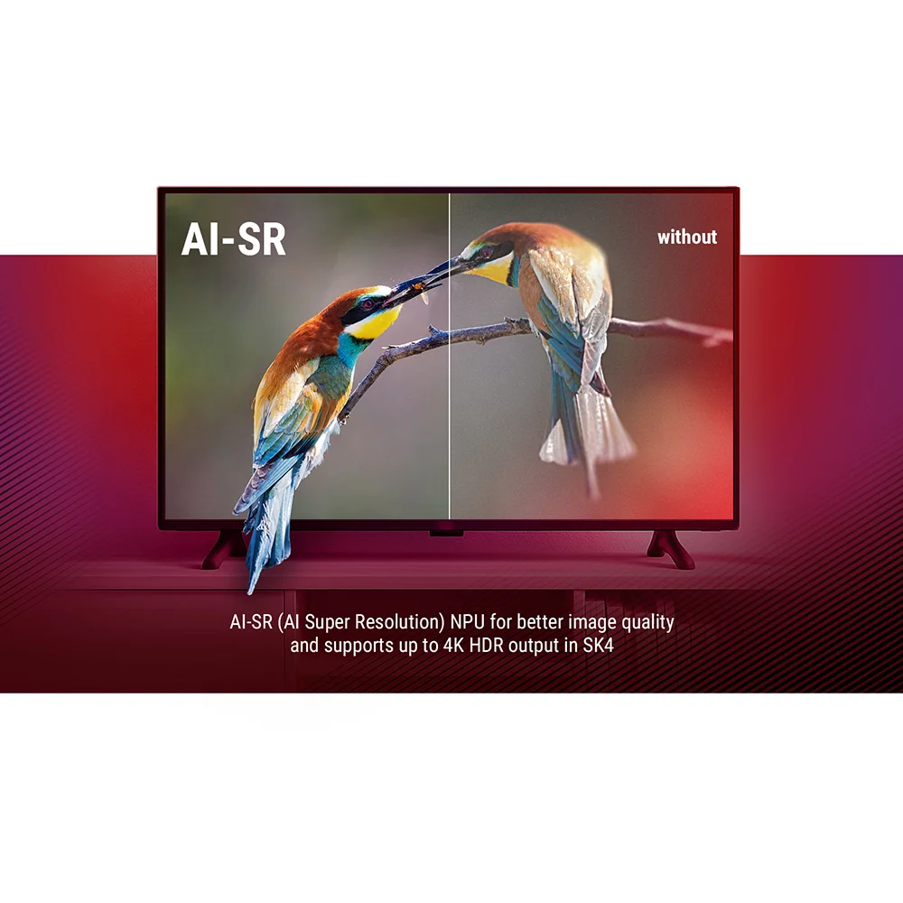 Original Ugoos SK4 TV Box Amlogic S905X5M-J Android14 4GB RAM 64GB ROM BT AV1 1000M Wifi6 2.4G&5G HDR Media Player Set Top Box