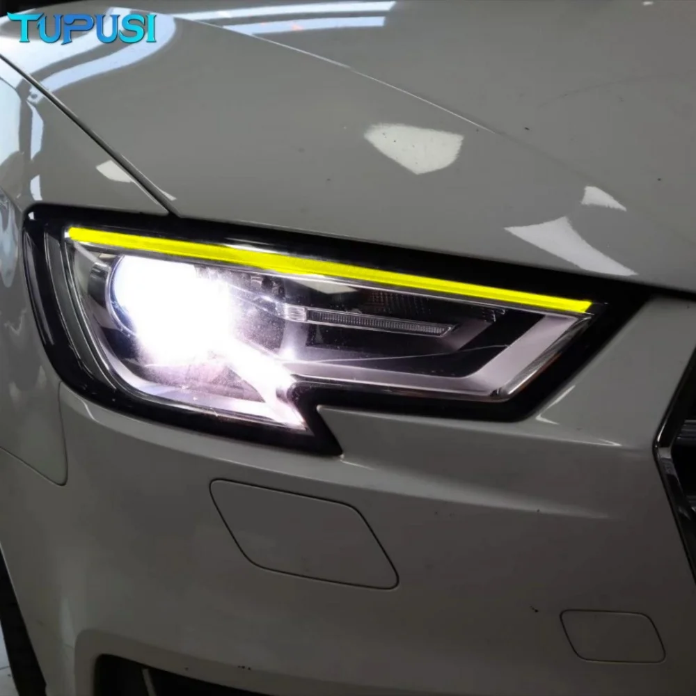 عيون الملاك أصفر أحمر أزرق لأودي 2017-2020 A3 S3 RS3 النهار تشغيل ضوء مصباح ليد DRL وحدة LED لوحات الدوائر 8V0998473A #6