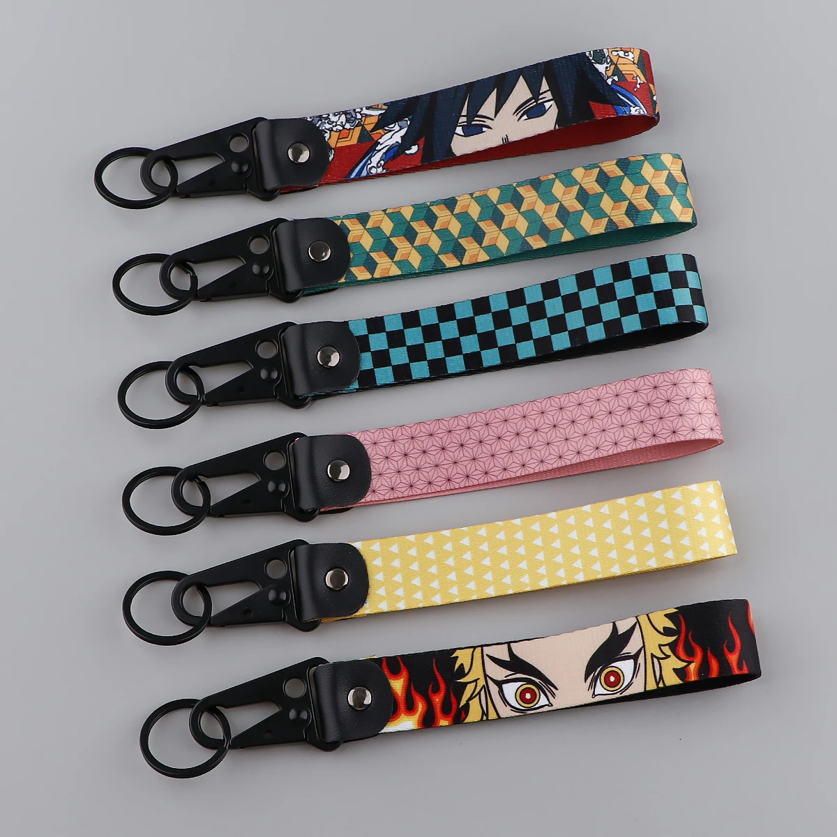 Anime Style Key Ring Lanyard Tags Key Strap Car Motorcycle Keychain Accessories Toys Kids