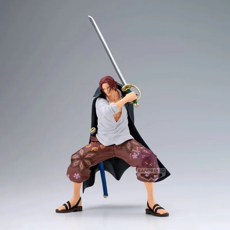 오리지널 반다이 원피스 Shanks Grandista 피규어 Banpresto 22cm 피규어 애니메이션 액션 모델 Collectible Figurals Brinquedos Toys