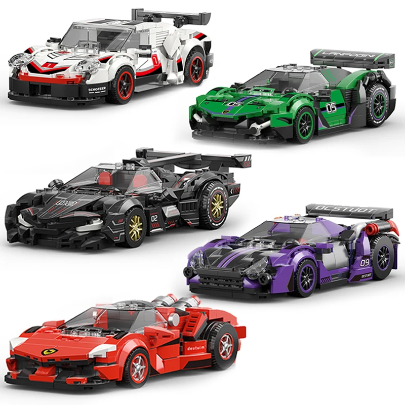 

Super Sports Car Building Blocks Car Model Desktop Ornaments City Racing Car Bricks Kids Assembly Toys For Christmas Birthday Gi
