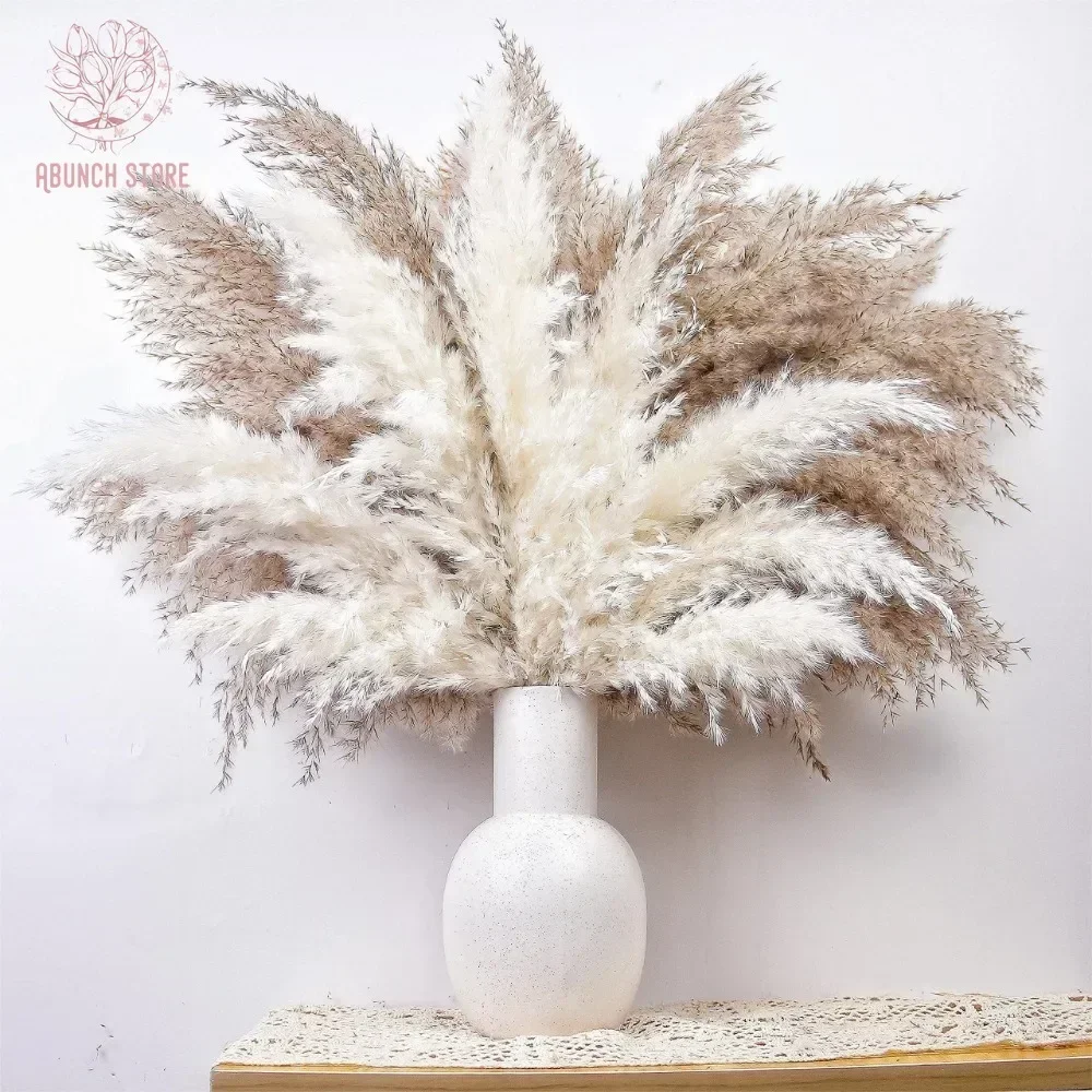 

Natural Dried Flower Decor Bouquets Wedding Floral Arrangement Fluffy Reed Pampas Grass Christmas Farmhouse Boho Home Decoration