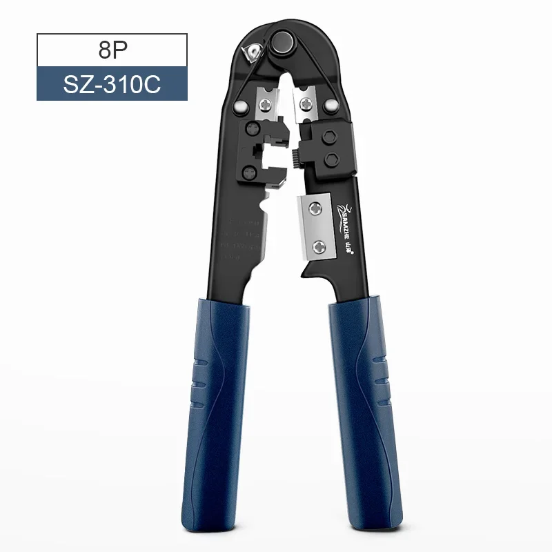 Samzhe Krimpen Tang Draad Tracker RJ11/12/45 Kabel Crimper Strippen Voor 6P/8P Ethernet En Telefoon kabel Maken
