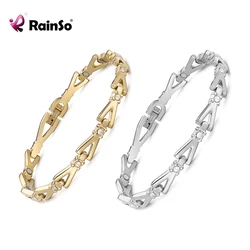 Rainso Magnetic Healing Bracelet For Women Power Therapy 4in1 Negative Ion Germanium Stainless Steel  Couple Bracelet Gifts