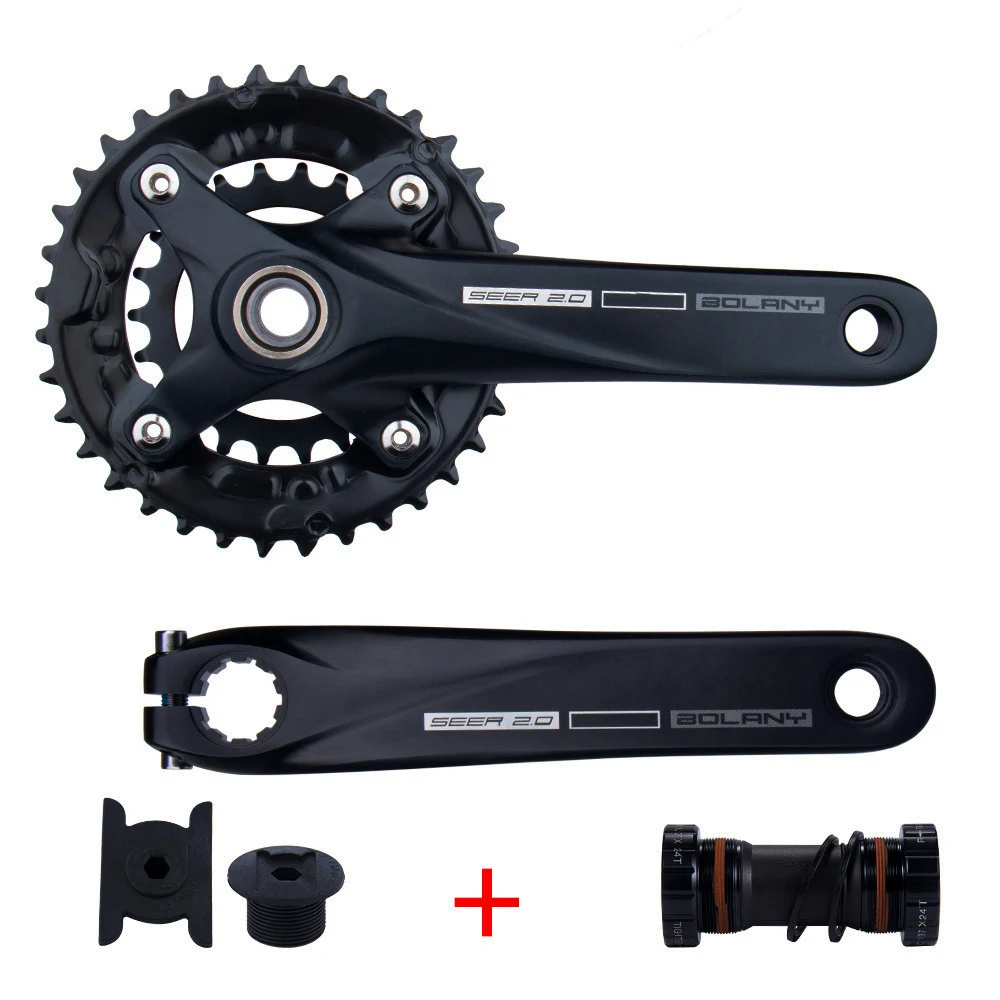 Fahrrad Kurbel 36T 22-36T 24-38T Bolany 104BCD Hohl Kurbel MTB Kurbel 170mm integrierte Kurbel Kettenblatt – Detail 2