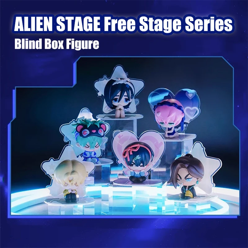 In Stock Blind Box Alien Stage Free Stage Series Two-dimensional Animation Peripherals Collection Model Doll Surprise Gifts Toys