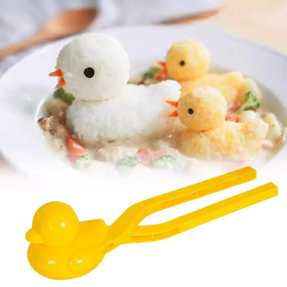 Duck Rice Mold Sushi Maker Duck Onigiri Mold for Cute Rice Balls Rice Shaper Mold Fun DIY Sushi Molds for Snowballs Beach Ducks