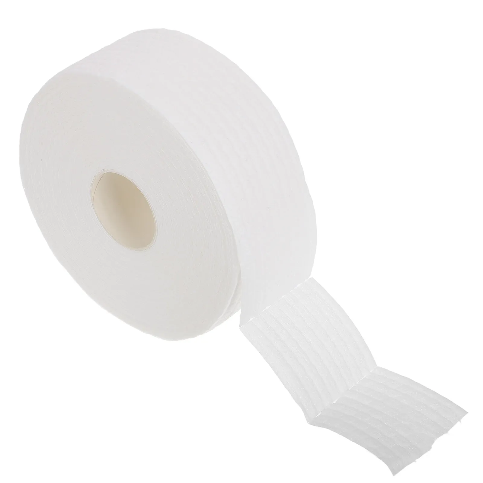 1 Roll White Pattern Nail Cotton Rounds Soft Non Lint Absorbent Foldable for Nail Polish Removal Manicure Prep Pads