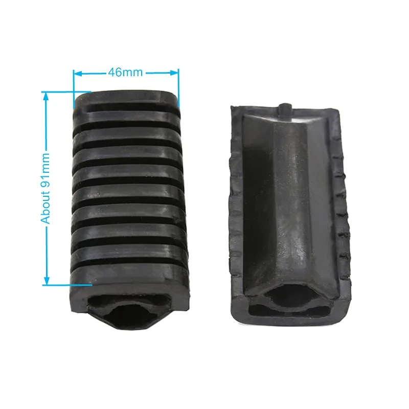 1 Pair Pedal Foot Peg Rubber Pad for WY125 Motorcycle Bike