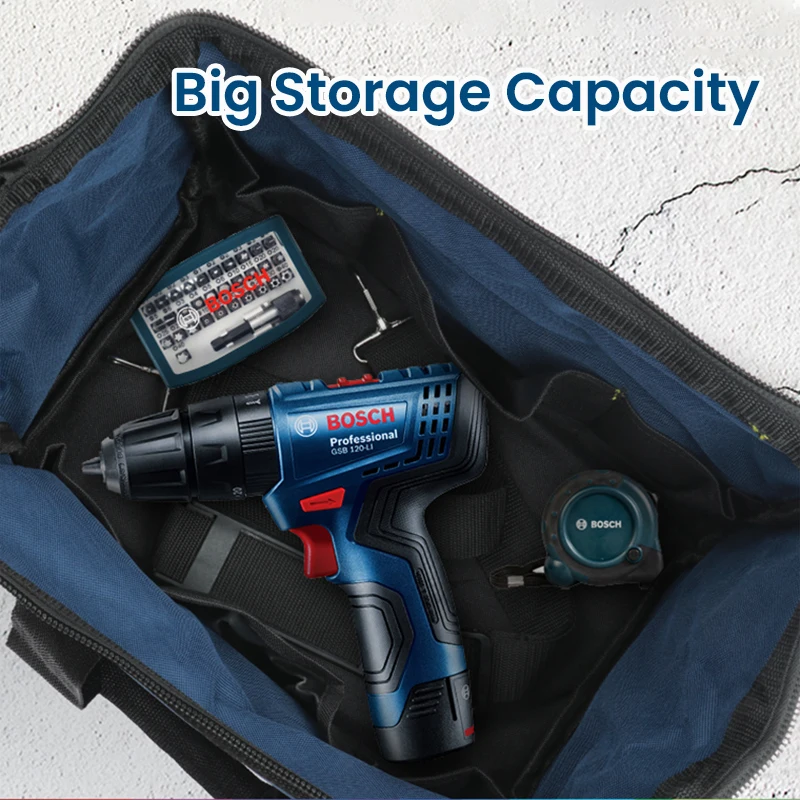 Bosch Tools Bag Mini Canvas Soft Bags Waterproof Wear-Resistant Portable Electrician Special Maintenance Toolkit Storage Bag