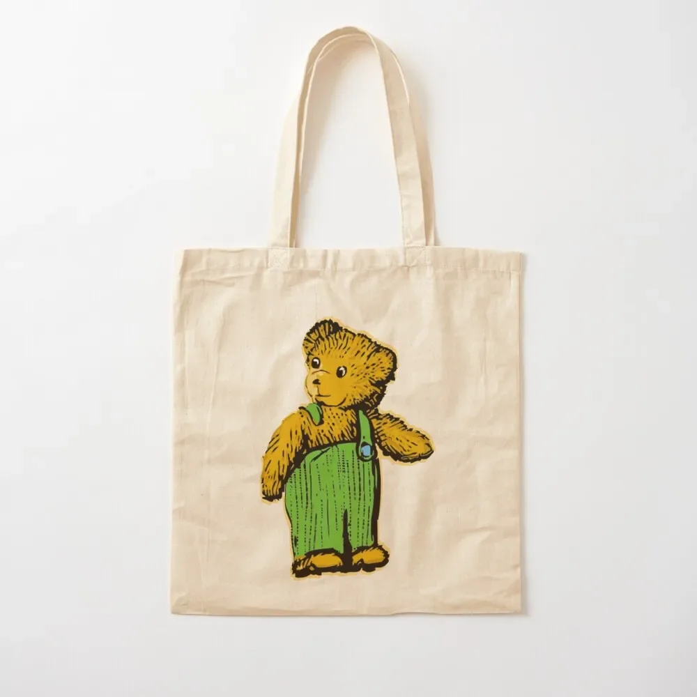 Corduroy bear Tote Bag Woman shopper bag Big bag women canvas tote Portable shopping