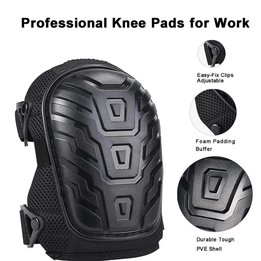 وسادات ركبة ممتازة للعمل مع وسادة إسفنجية وجلية ناعمة - وسادات شديدة التحمل وأشرطة قابلة للتعديل غير قابلة للانزلاق #1