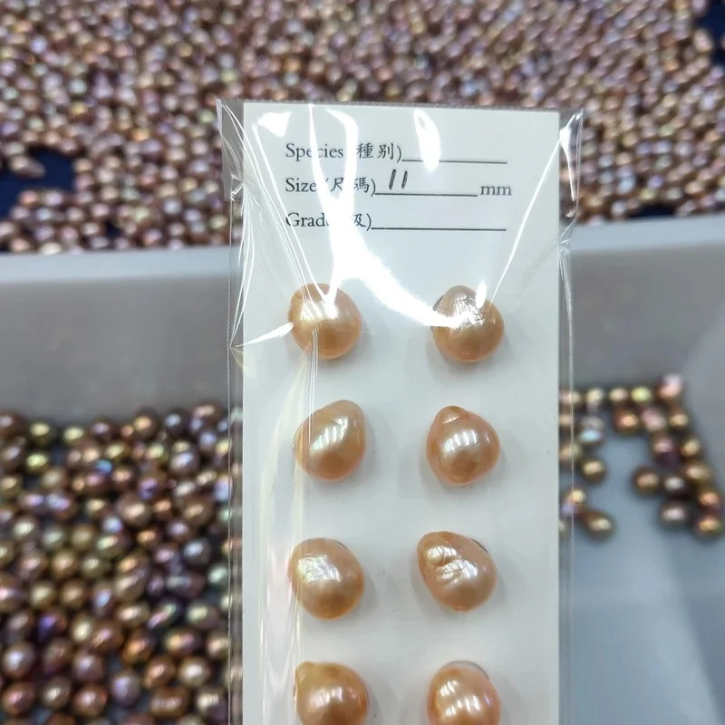 2A Popular Style Irregular Baroque Natural Freshwater Pearls 15-16mm White Pink Purople Loose Pearl for Making Earrings Bracelet