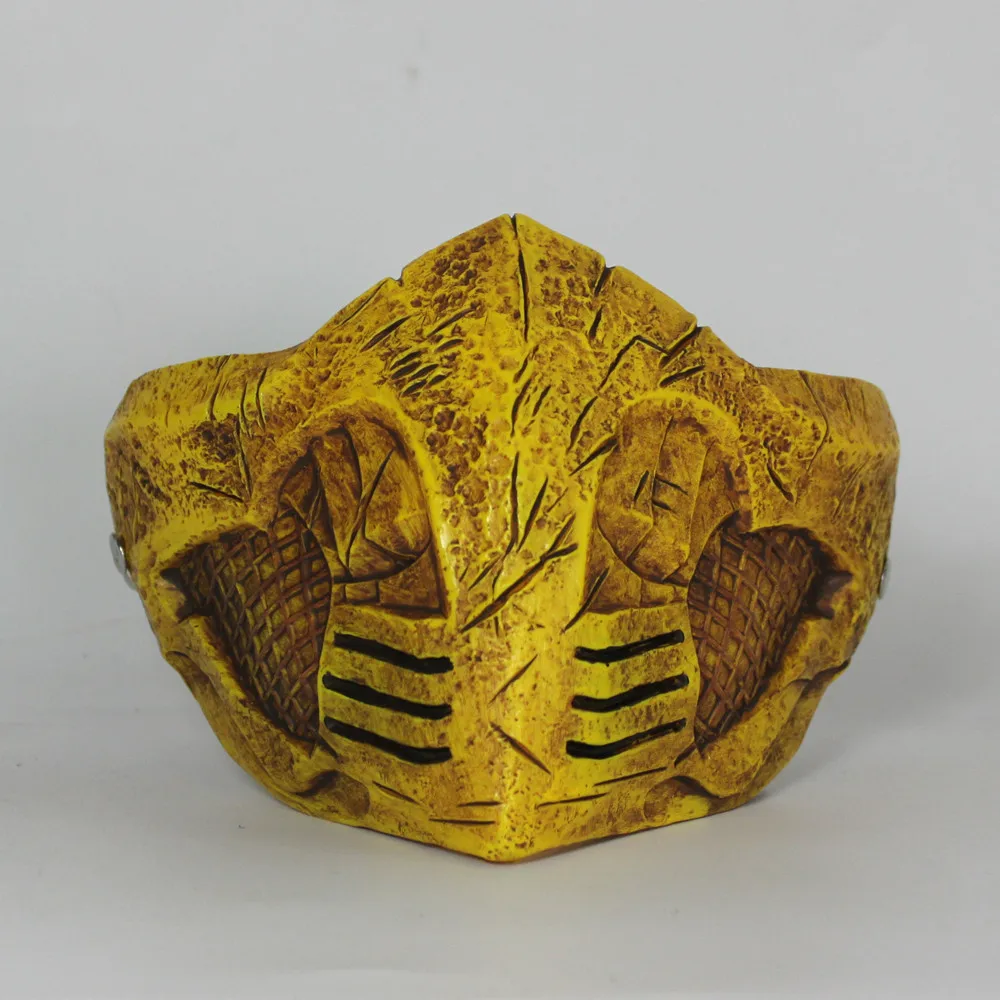 모탈 컴뱃 X 마스크 코스프레 스콜피온 할로윈 파티 마스크 카니발 의상 공연 소품 액세서리