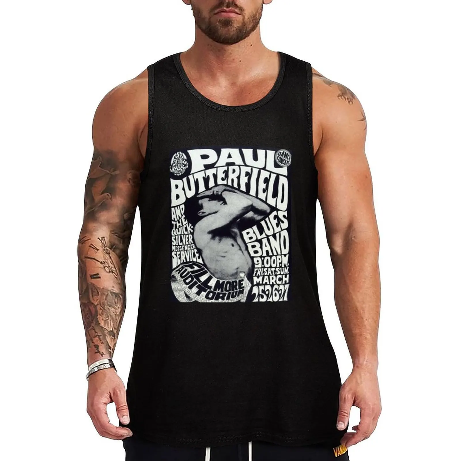 Paul Butterfield Tank Top Short sleeve sleeveless man shirts