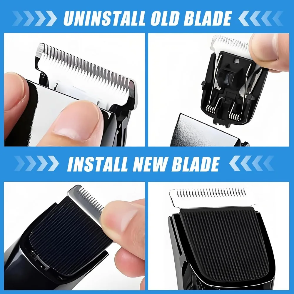 1/2Pcs Replacement Blade Compatible with Manscaped The Lawn Mower 4.0 3.0 2.0 Electric Groin Hair Trimmer,for Clipper Blades Fit image 2