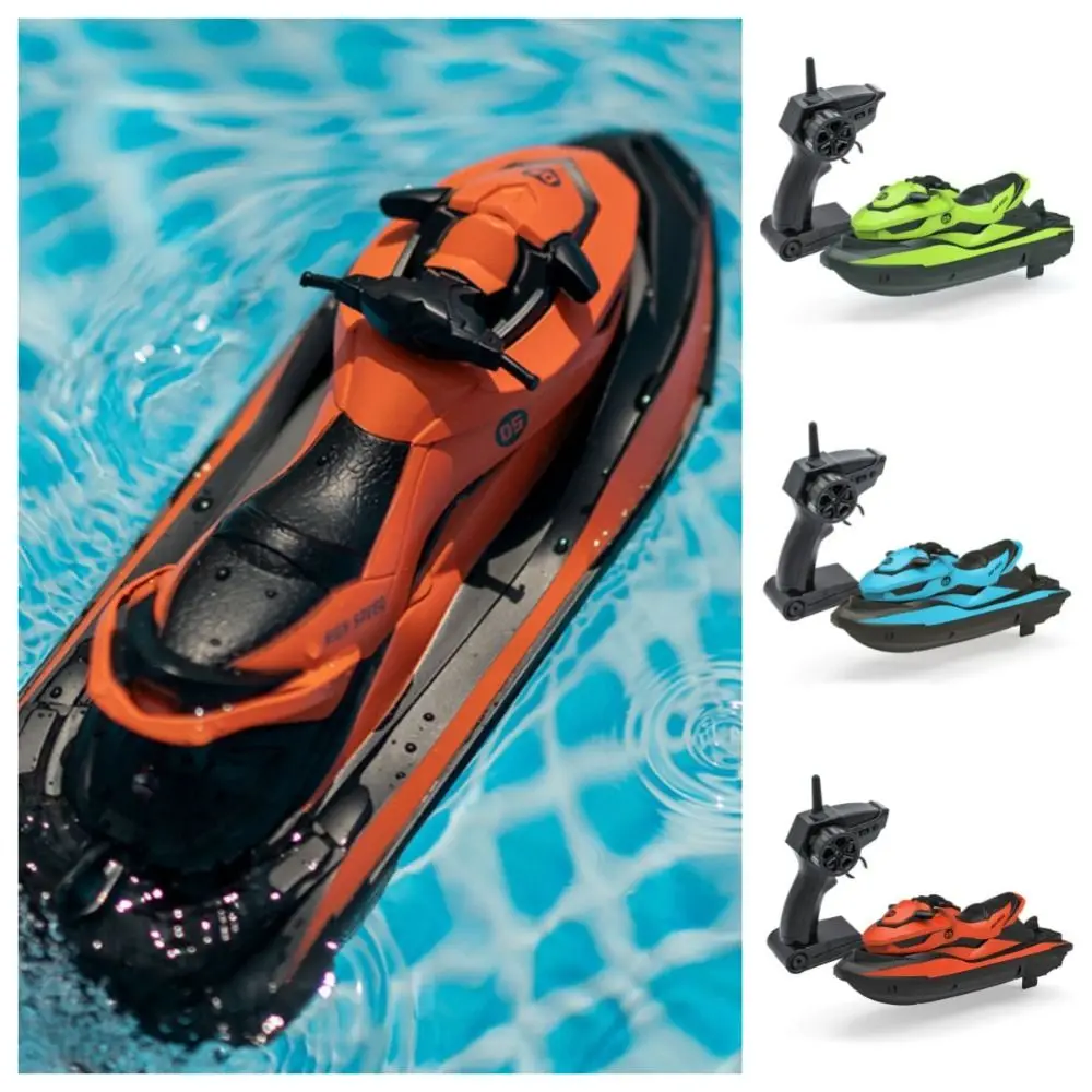 

Plastic High-Speed Rc Motorboat Jet Ski Waterproof Electric Boat Simulation Model Durable Mini 2.4g Wireless Speedboat