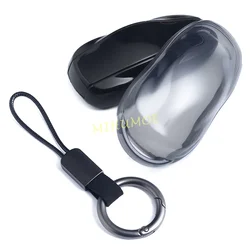 Black Transparent Car Key Fob Case Cover Protector For Tesla Model S 3 Y 2012-2024 Accessories