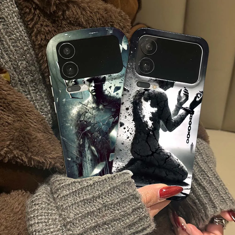 

Broken Man Anime For For Xiaomi 17 15 14 14T 13 12T 11 11i 11X Pro Max Lite NE 5G Feilin Wave Oil Shell Cover