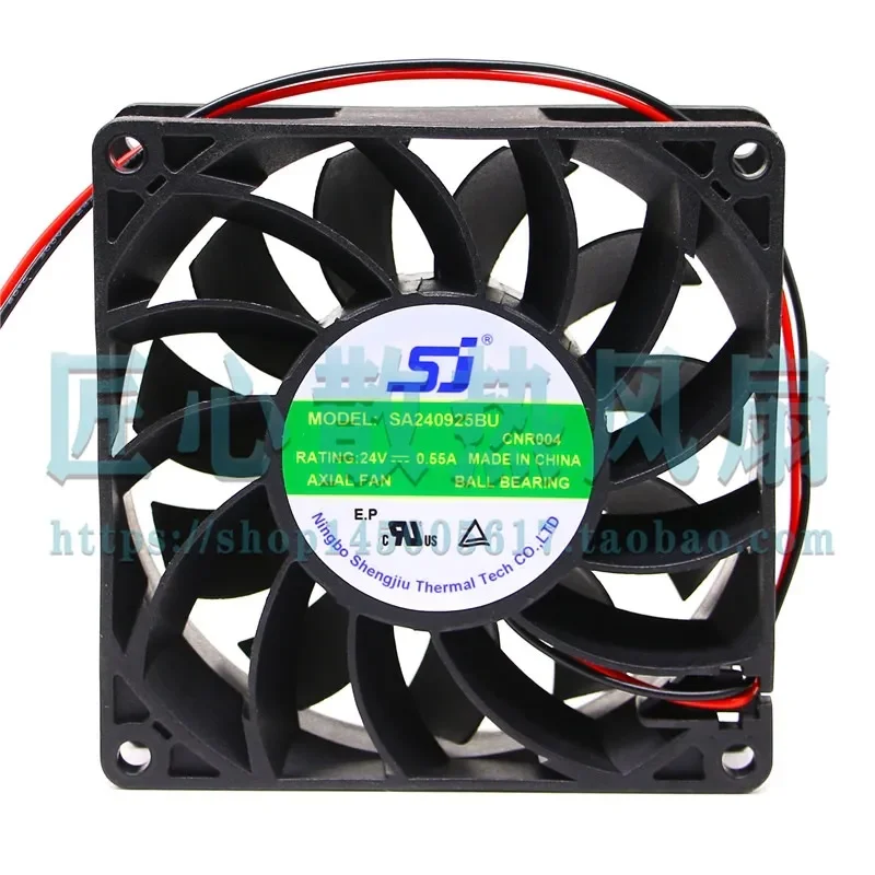 SJ SA240925BU 9025 24V 0.55A 9cm 2-Wire High-Performance Inverter Fan for Electronic Devices