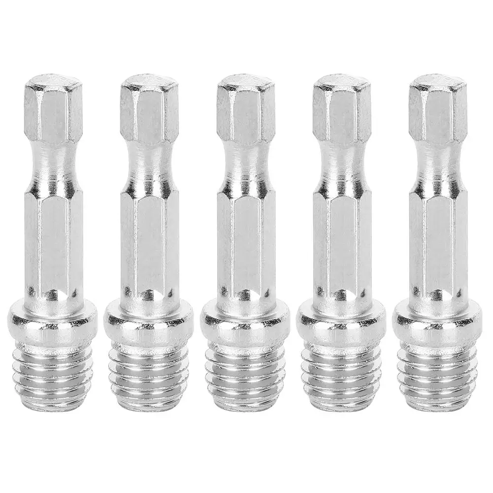 5Pcs M10 Drill Adapter Set - Electric Drill Connecting Rods for Screw Shaft Conversion Disk