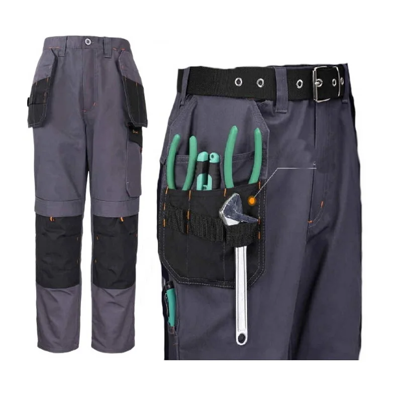 American Style Workwear Pants,Multi-purpose Casual Cargo Pants,Thick Twill Oxford Fabric Trousers - Image 3
