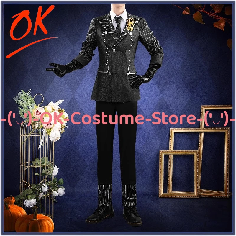 

[Customized Size] Twisted Wonderland Azul Ashengrotto Cosplay Costume Game Character Outfit Halloween Carnival Party Uniform