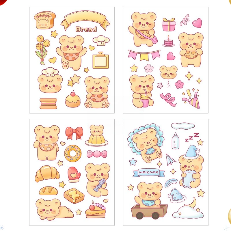 40 Pcs Original random Cartoon Hand Account Sticker Cute Capybara PET DIY Sticker Waterproof Water Cup Phone Case Decorative