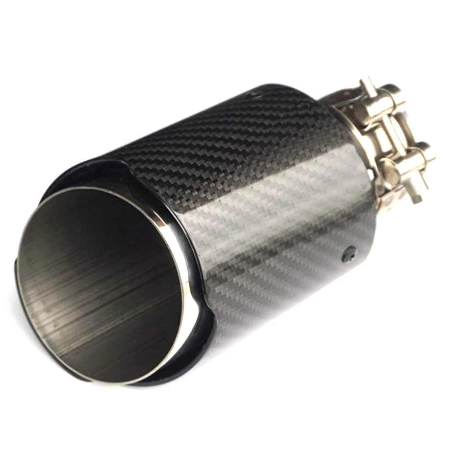 

Car Styling Inlet 54mm To Outlet 76/89/101/104mm A--Marked Carbon Exhaust Muffler Tip