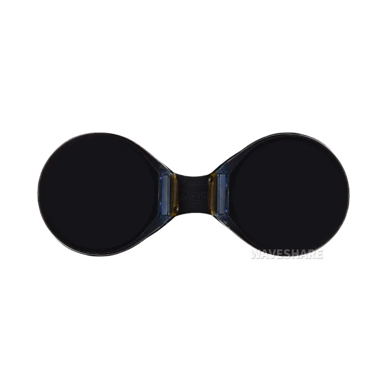 0.71inch Double Eye Round LCD Display Module, 160×160 Resolution, SPI Interface, 65K Colors