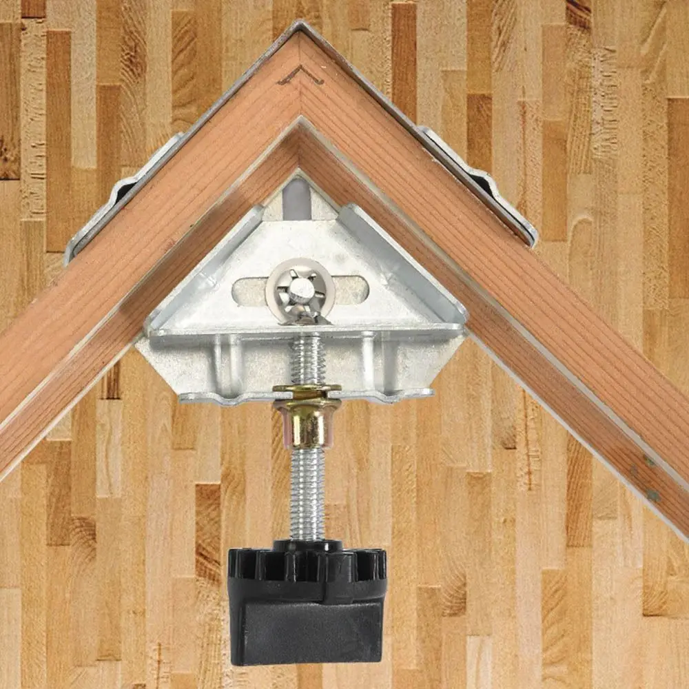 

Stainless Steel Right Angle Clamp Sturdy Auxiliary Corner Clamp Locator Quick Clip Adjustable 90 Degree Fixing Clamp