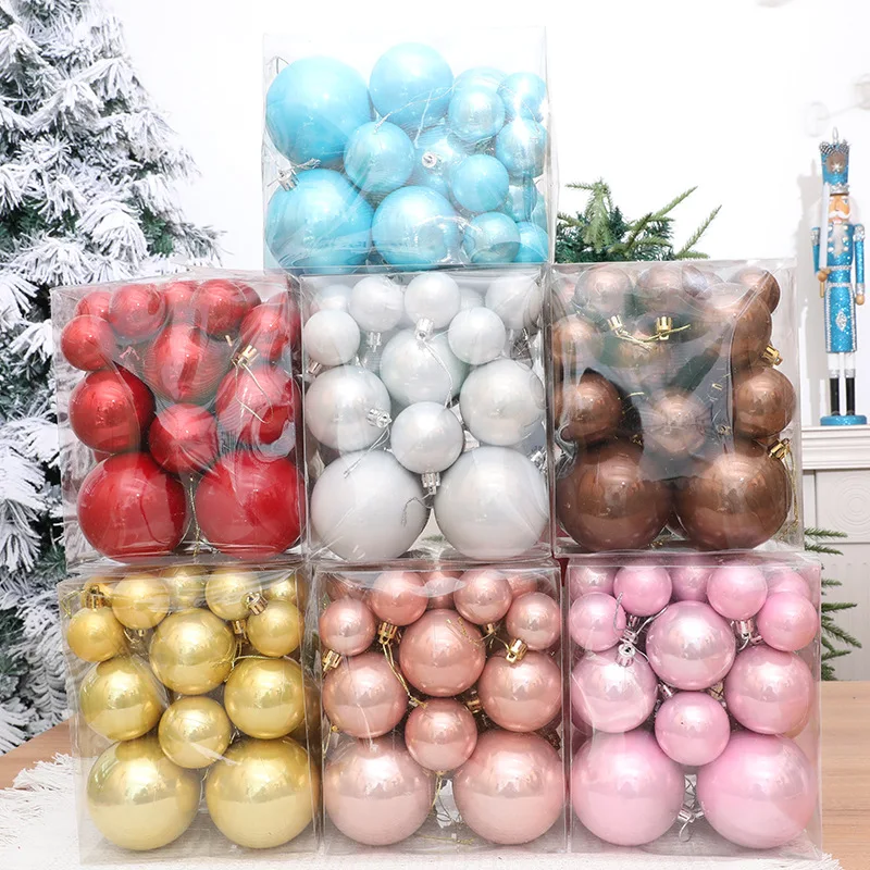 

4-8cm 36pcs Christmas Ball Ornaments Christmas Tree Party Decoration New Year Christmas Spheres Pendant 2024