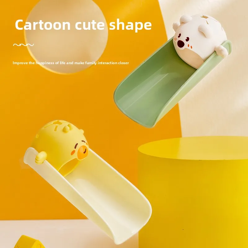 Cartoon Silicone Faucet Extender for Kids Anti Splash Baby Hand Washing Adapter
